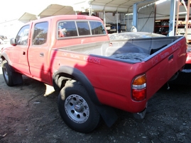 2002 TOYOTA TACOMA DOUBLE CAB RED 2.7L AT 2WD Z15139